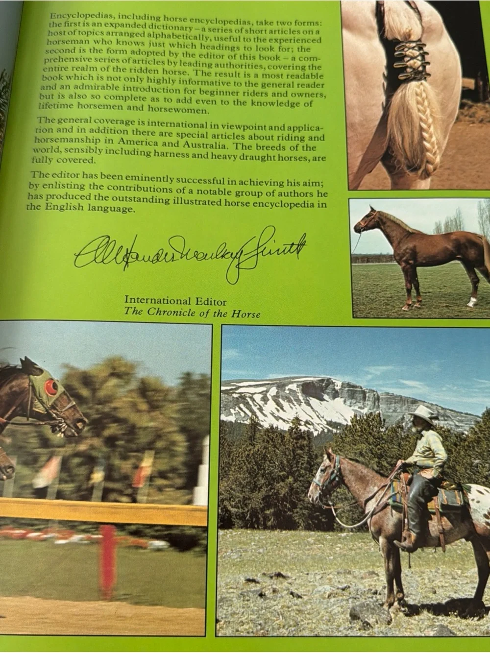 Encyclopedia of The Horse Hardcover Book Vintage